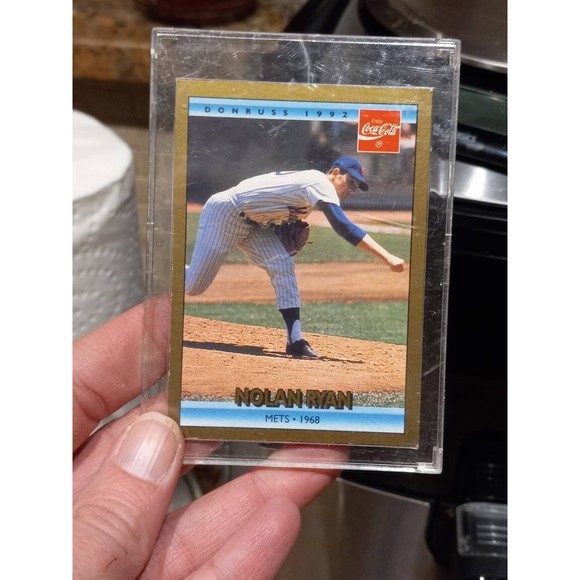 Vintage 1992 DonRuss Nolan Ryan Coca Cola Baseball cards- Set of 4 - Picture 2 of 9